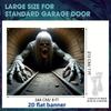 2D flat banner 1 piece Halloween Happy Garage Door Banner