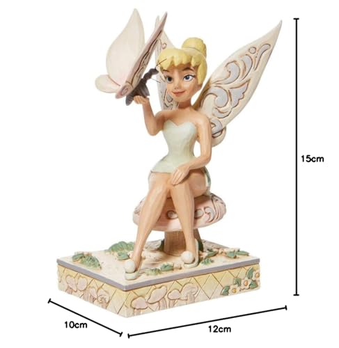 Enesco Statue/Figure "Disney Traditions" Tinker Bell, White Woodland, Peter Pan, Size 10 X 12 X 15 Cm, DTR6008994