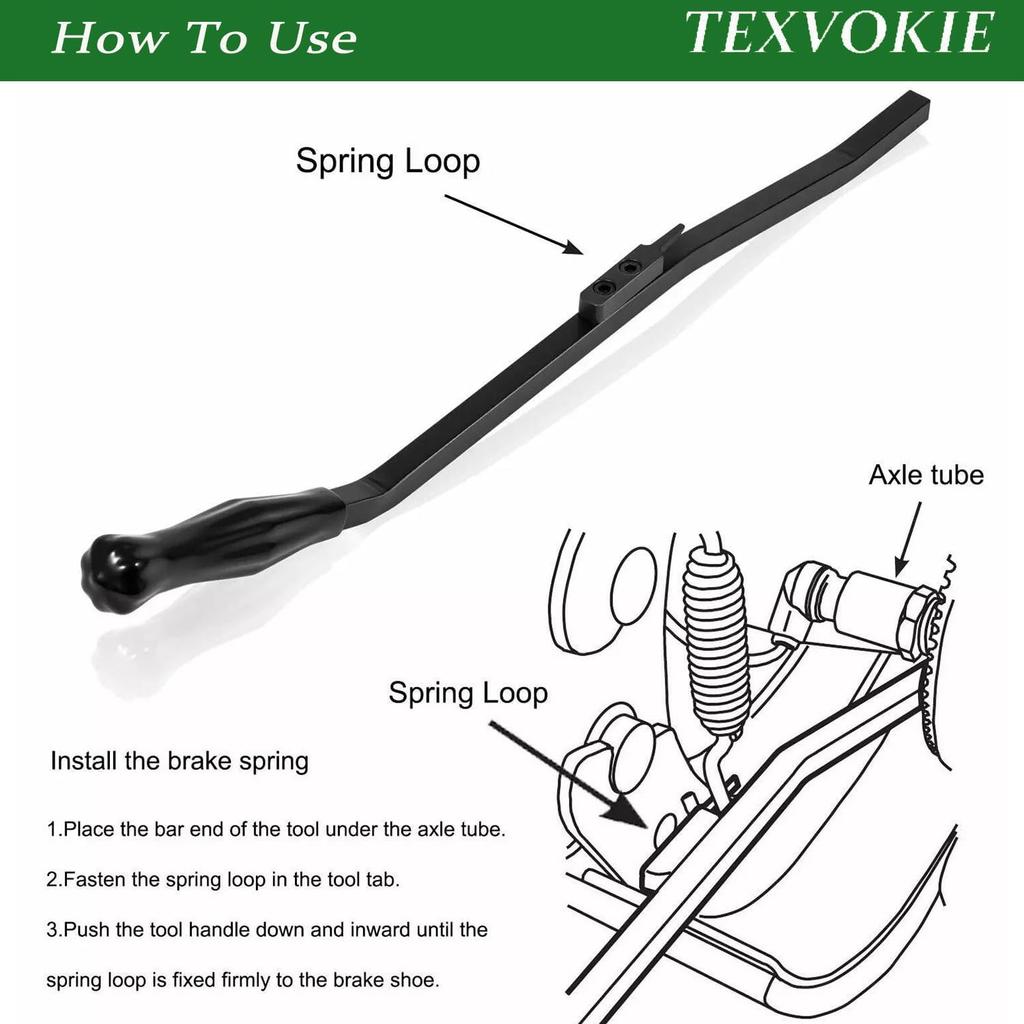 5081 S-Cam Air Brake Spring Tool, Brake Shoes Installer Tool for Heavy Duty Tractors Trailers Diesel Drive Semi-Truck Replace Brake Shoe, Efficient
