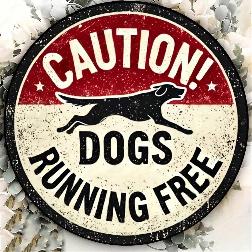 

Vintage Dog Silhouette Metal Tin Sign Outdoor UV-Resistant Rustproof Easy Install Home Wall Decor 20x20
