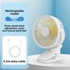 Usb Quiet Portable Desktop Fan With Clip Mount For Room Outdoors Activities Use