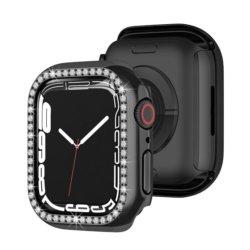 Drilled Protective Cover Case For Series 7 41mm Frame PC Case Bumper Case For IWatch 7 Accessorie