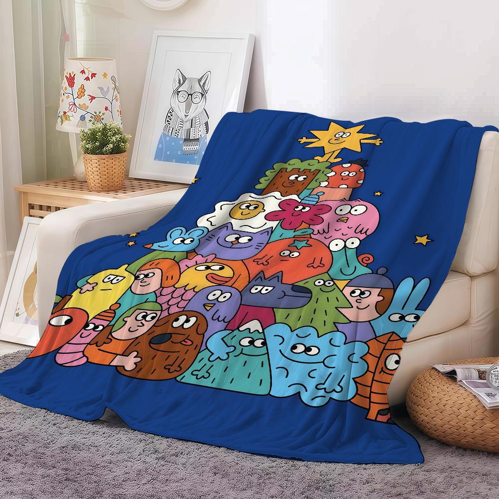 Fashion print N Nina D Dzyvulska Blanket For Sofa Office Bed Plane Travel Sleep Read Relax Camping Soft And Warm