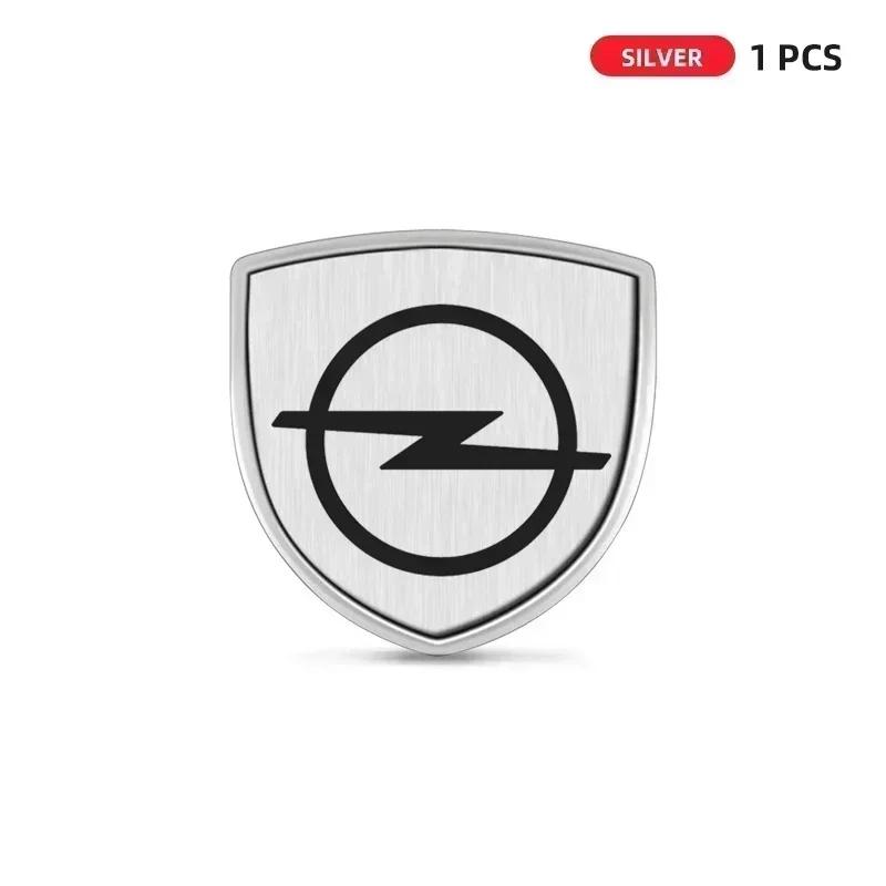 AAGZ1 1/2pcs Metal Shield Car Sticker Badge Body Decoration Emblem For Opel Astra Insignia Corsa Zafira Meriva Mokka Vivaro Vectra