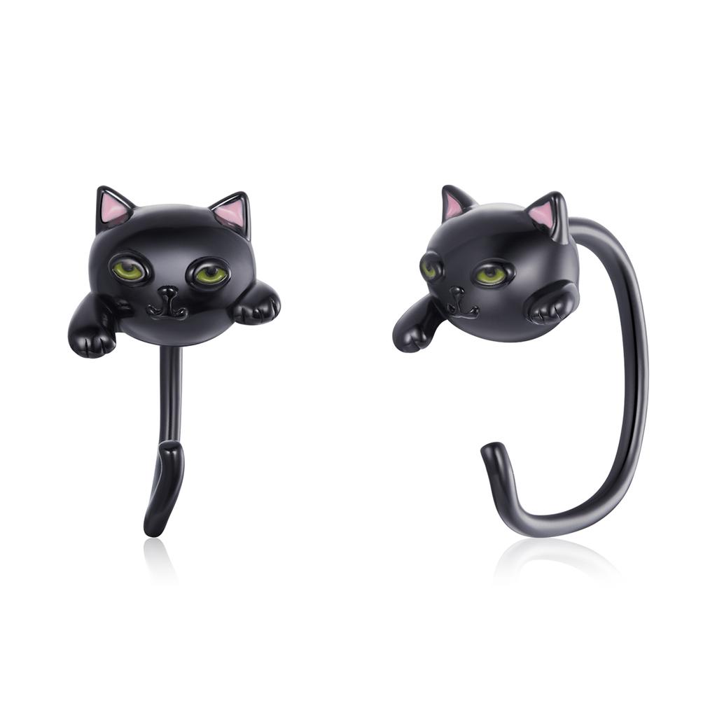 WOSTU 925 Sterling Silver Animal Dog Panda Cat Stud Earrings For Women Wedding Fashion Earrings Original Silver 925 Jewelry