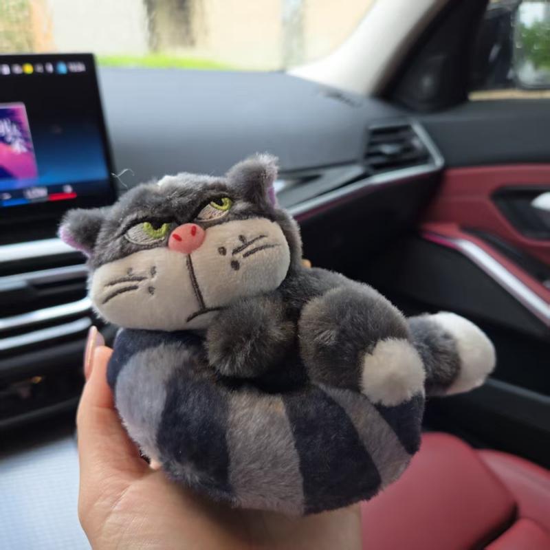 Söt Lucifer Katt Docka Nyckelring Hänge Plysch Uppstoppade Leksaker Ryggsäck Hängen Dekoration Gåvor