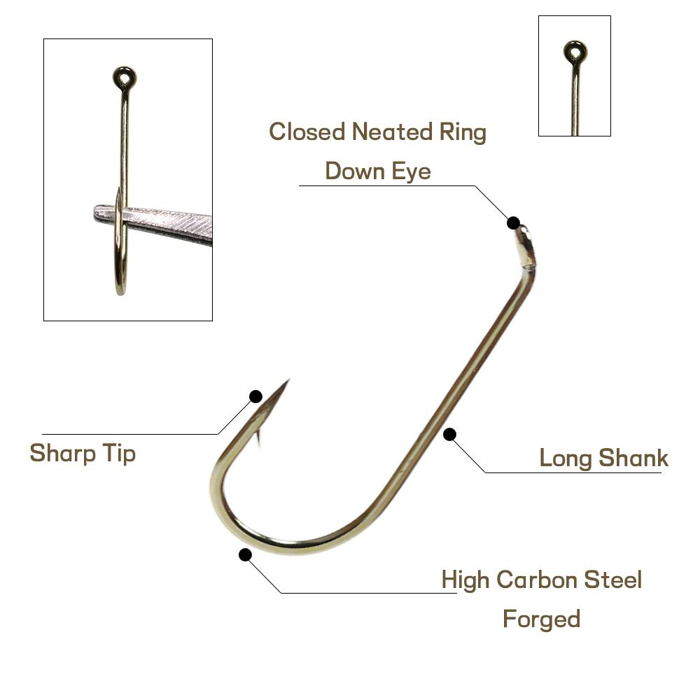 Fly Fishing Dry Fly Hook Standard Wire Nymph Fish Hook Bronze Trout Fly Tying Fish Tackle Carp Accessory