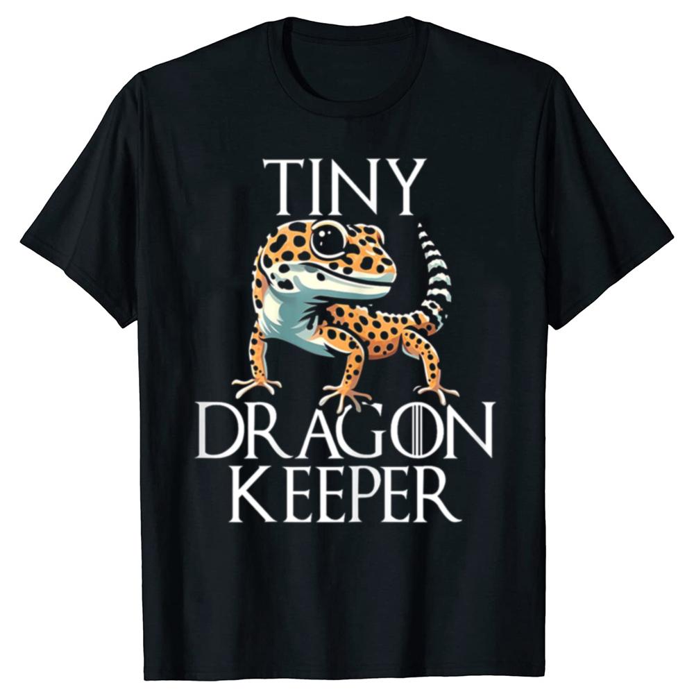 

Funny Crested Gecko Art Graphic T Shirts Men Women Pure Cotton Humor Streetwear Tee Shirt Short Sleeve Unisex Loose Clothing S