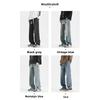 2026 New Vintage Drawstring Jeans for Men, Washed, Loose Fit, Versatile Workwear Trousers