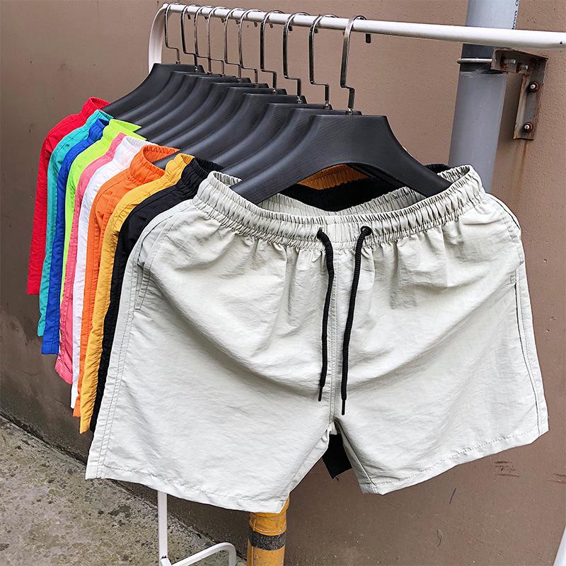 2025 Men's Summer Candy Color Casual Quick-Dry Beach Shorts