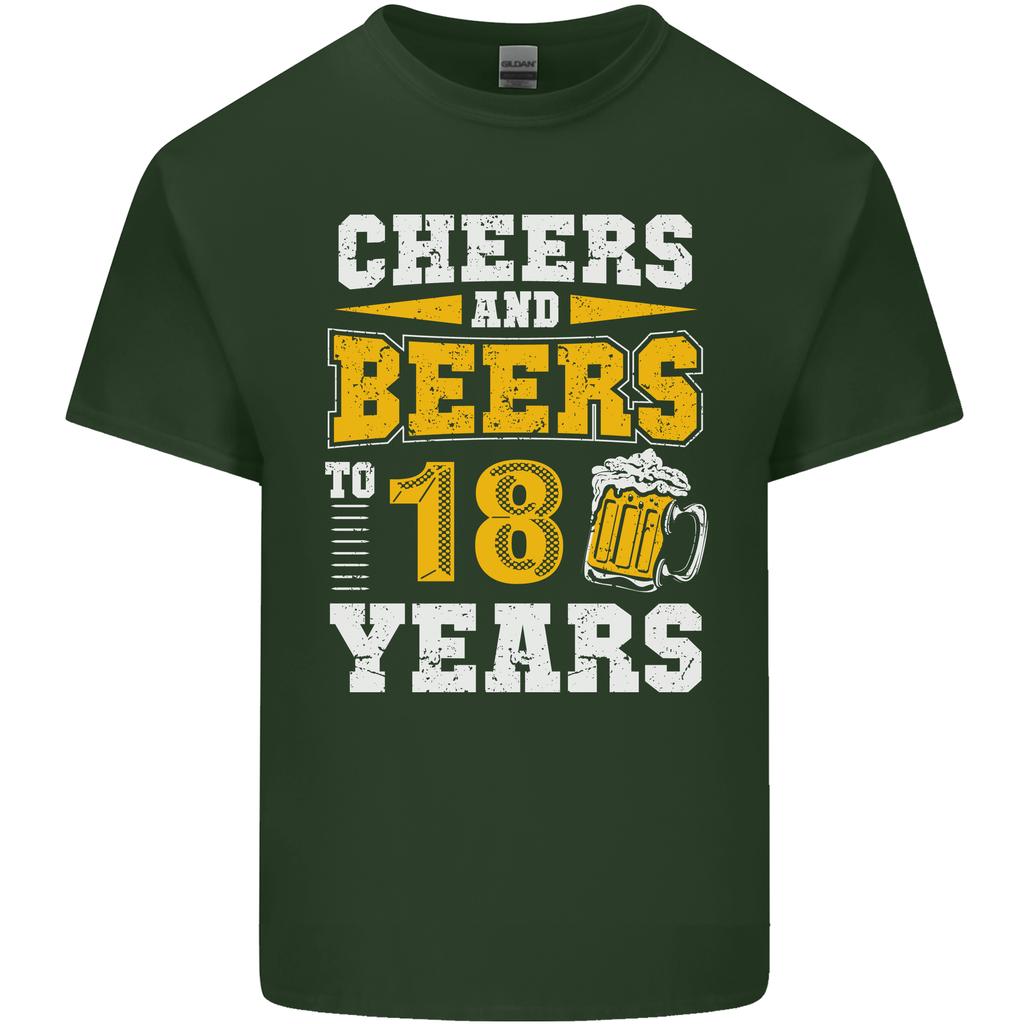 18th Birthday 18 Year Old Funny Alcohol Unisexs Light Cotton TShirt