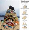 1pc ONE PIECE Flannel Blanket, Soft Skin Friendly with Digital Printing, Various Sizes Available for Family, Friends, Birthday