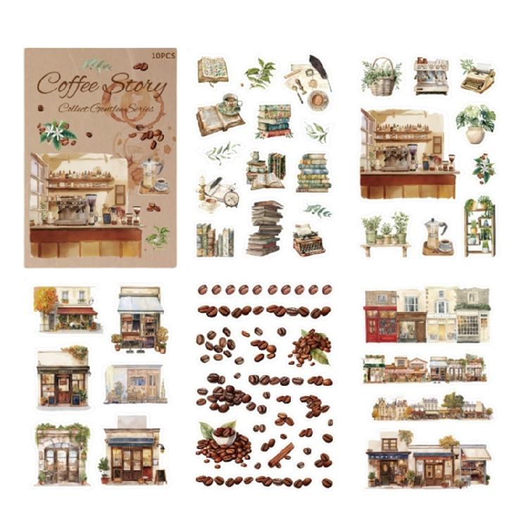 Photocard Scrapbooking Sticker Adhesive Cartoon Sticker Book for Photocards Journal Decoration