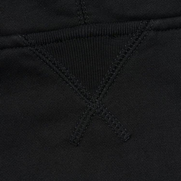 Palace X Evisu FW21 Bluza z kapturem typu pulower o luźnym kroju z nadrukiem graficznym Tri-Godhead Unisexowa bluza z kapturem Czarna P21EVHD001