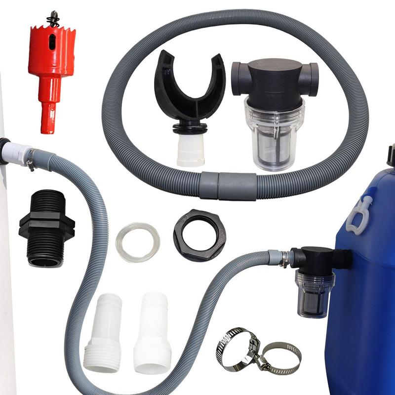 Rain Barrel Diverter Kit Rain Water Collection Diverter Connector Downspout With Rainwater Collector Roof Avoid Clogging Water