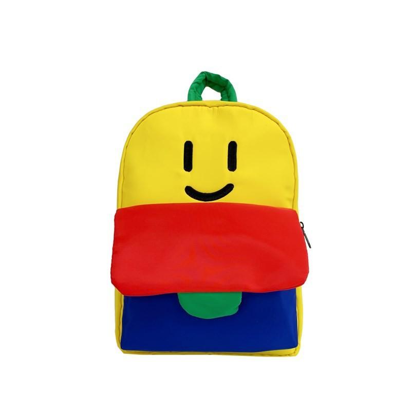 

Cute And Fun Dual Shoulder Backpack For Boys And Girls With Colorful Patterns RedYellow