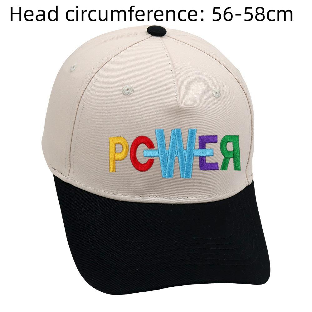 Unisex Retro Power Truck Driver Hat Color Blocked Embroidery Baseball Cap Popular Colour Female Lady Girl