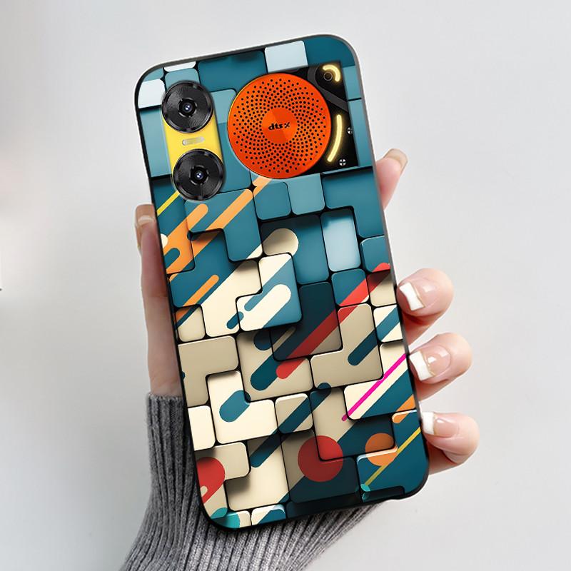 For ZTE Nubia Music 2 Case Cartoon Black Matte Silicone Soft Back Cover For Nubia Music2 Phone Cases 6.7" Protective Shell Z2460
