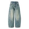 Three-dimensional Tailoring Washing Jeans Men's Spring and Summer New Style Banana Pants Scimitar Pants