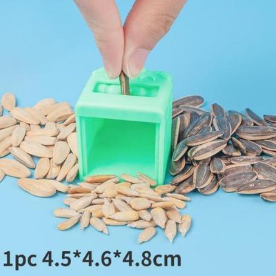 1 ud. 4,5*4,6*4,8 cm Pelador de Semillas de Melón Máquina Automática de Descascarado Semillas de Melón Girasol Artefacto Perezoso Abrelatas Rompecabezas Accesorios de Cocina para el Hogar