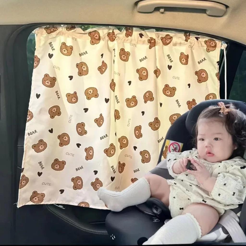 1pcs Suction Cup Curtain In The Car Window Sunshade Cover Cartoon Side Window Sunshade UV Protection for Kid Baby Children