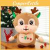 Christmas Plush Decoration Snowman Reindeer Santa With Short Pile Fabric For Holiday Gift And Home Display