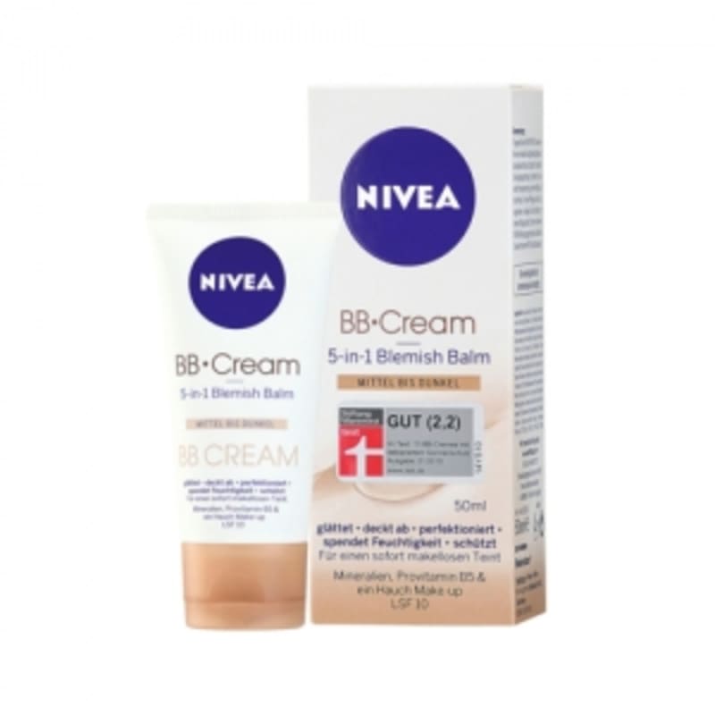 

Немецкий BB-крем Nivea 5 в 1 (Средний к тёмному) 50 мл
