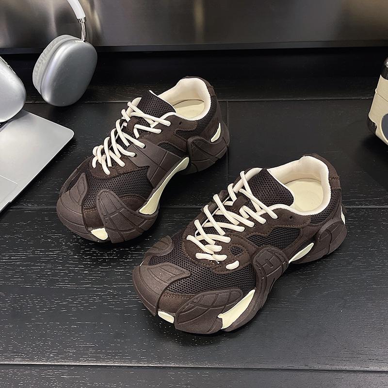 Red Women's 2025 New Spring Summer Versatile Sports Leisure Oes Retro Racing Soft Bot Agan Oes Cross Bule Casual Shoes