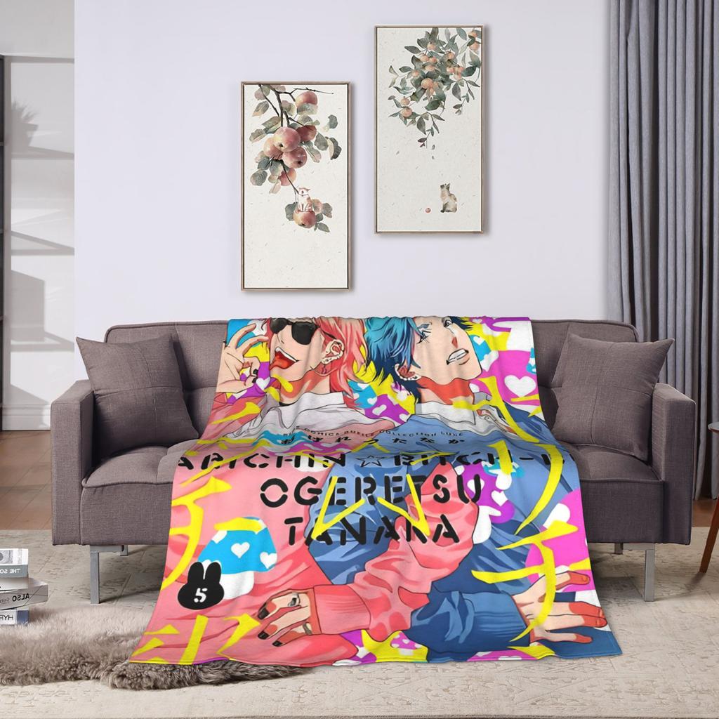 Yarichin B Club Yuri  Blankets  Airplane Travel Flannel Throw Blanket For Couch Bed Soft Warm Customized Quality Bedspread