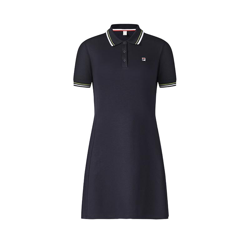 

New FILA Athletics Tennis Short Sleeved Dress Women s RD Royal Blue NV A11W523306F-NV XXL(180/96A)
