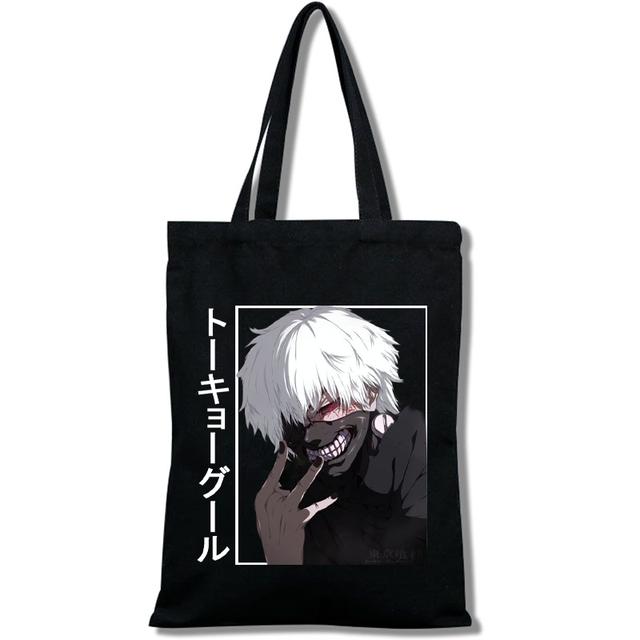 

Tokyo Ghoul - Хлопковая сумка для покупок, сетчатая сумка, эко-сумки 24*26cm