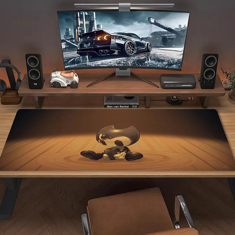 Bendy2 Print  Cushion Non-slip Laptop Tablet Big Mousepad XXL Mat Mini PC Playmat With Lock edge