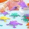 20Pcs Kids Bouncing Frog Toy Parent-child Interaction Nostalgic Toy Pocket-Size Colorful