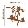 Swing Elf Metal Wall Art 1pc Rust Black Garden Yard Patio Statue Outdoor Decor