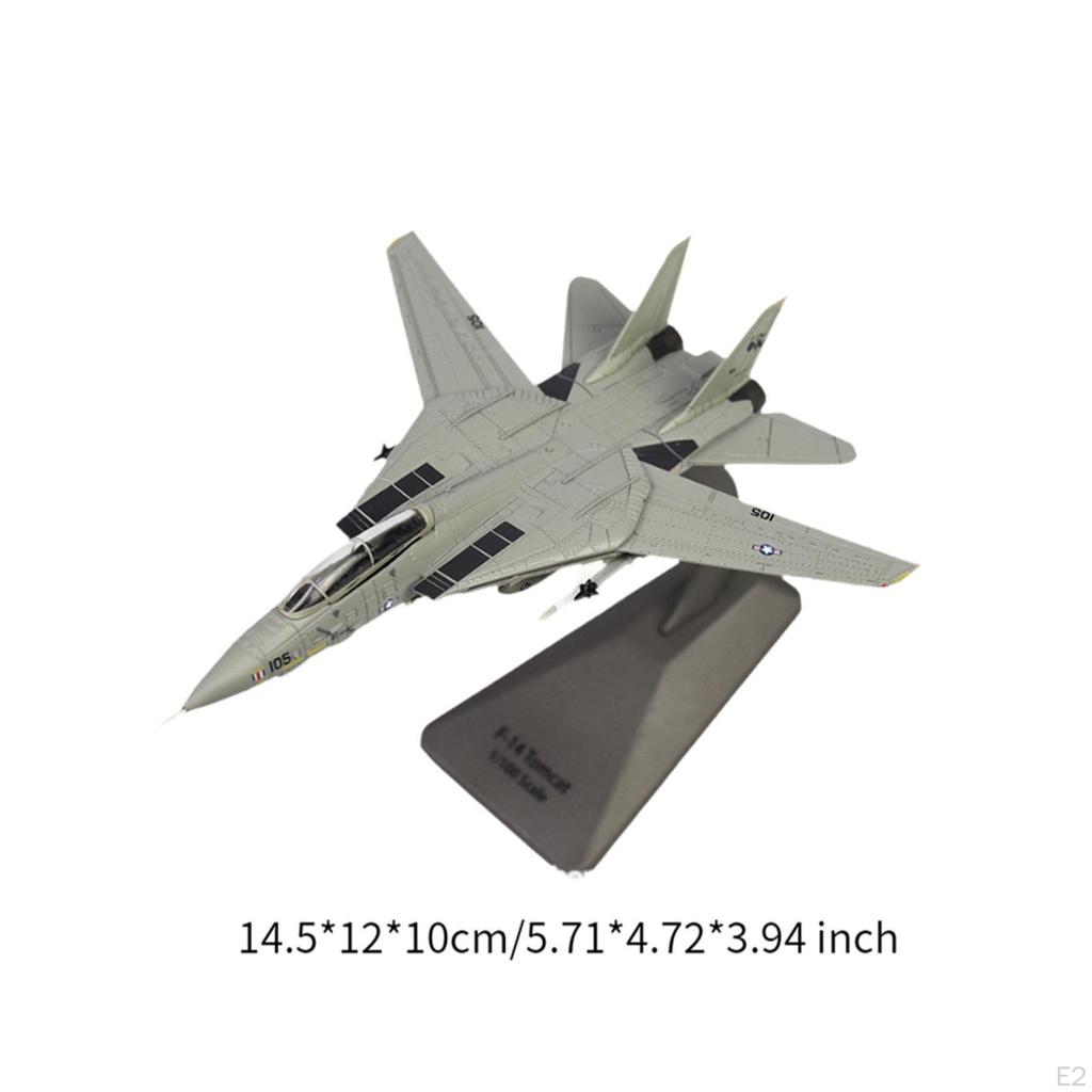 F14D Fighter Model Airplane Adults Gifts Collection Carrier based Aircraft for Bar Shelf Office