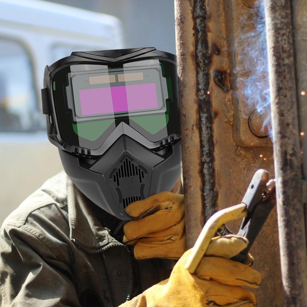 Auto Darkening Protector Shade Soldering Protective Hood Welder Face Protector for Protecting Welders from Strong Light
