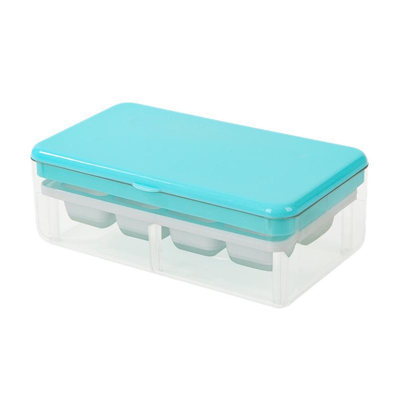 Press-down Ice Cube Tray For Home Refrigerators Kitchen Ice Storage Box With Lid Ice Maker Mold