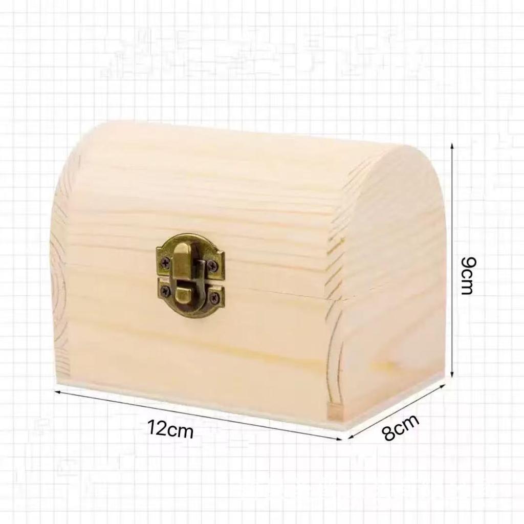 A disposizione: Scatola Regalo Esagonale in Legno di Pino e Bauletto Arcuato a Forma di Cuore Scatola Porta Gioielli