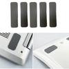 10Pcs Anti Slip Self Adhesive Silicone Rubber Feet Pad Shockproof Oval Mat Protectors for Keyboard Base Cabinet