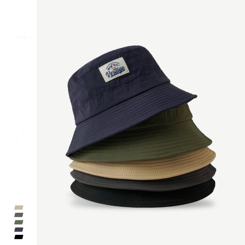 Versatile Outdoor Camping Quick-drying Bucket Hat Women's Summer Breathable Thin Drawstring Sunscreen Basin Hat Men's Tide