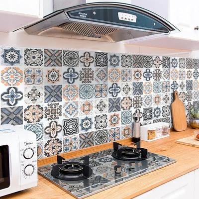 40/60cm Oliebestendige Keukenmeubel Muurstickers Zelfklevende Badkamertegels 3D Waterdichte Vinyl Kastbehang