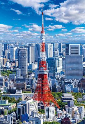 BEVERLY 300-Piece Jigsaw Puzzle, Tokyo Tower ~Blue Sky~ (26 X 38 Cm), Made In Japan, 300-092