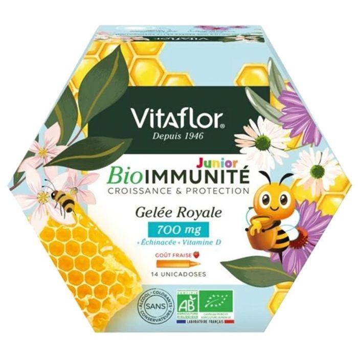 Vitaflor Gelée Royale Bio Junior+ 700 mg - Packung mit 14 Unidosen®