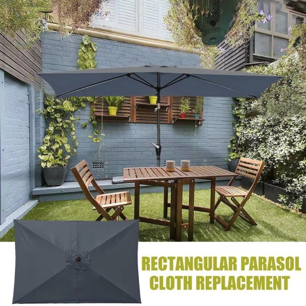 Waterproof Patio Umbrella UV Protection Sunshade Sun Shade Replacement Canopy  Garden