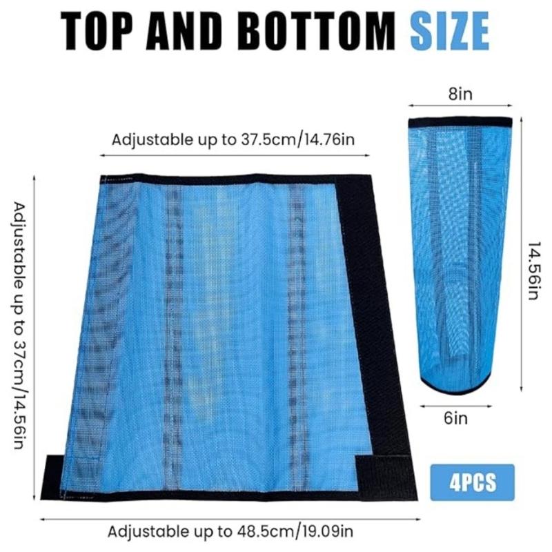 4pcs Mesh Horse Fly Boot Horse Leg Mosquitoes Repellents Cover Breathable Protective Cover Horse Equipment Easy to Use