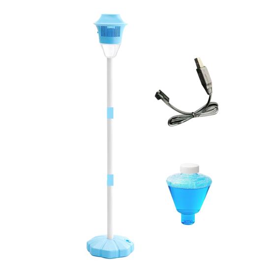 Bubble Machine for Kids 46 Inch Vertical Bubble Maker with Adjustable Height Three-Section Tube Battery Outdoor Bubble Machine with Music Light