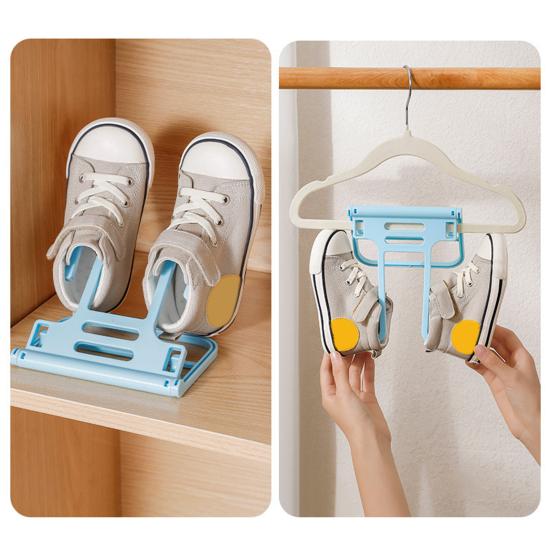 2Pcs Shoe Drying Racks Strong Load-Bearing Multipurpose Slipper Hangers Shoes Stand Save Space Organizer