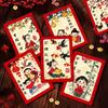 6pcs Oil Painting Style Chinese New Year Red Envelopes Traditional Red Pocket  Lunar New Year Gifts