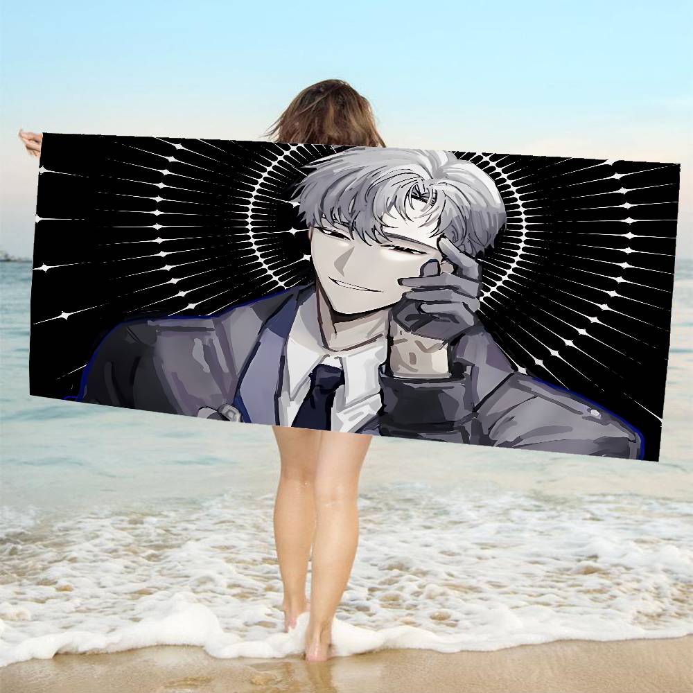 passion bl anime Microfiber Printed Beach Towel Mountain Climbing Yoga Beach Swimming Running Absorbent Soft Towel