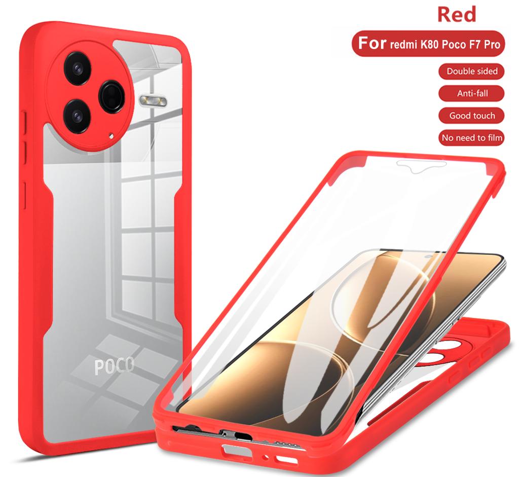 For POCO F7 Pro Case 360 Full Body Protection Case For Xiaomi POCO F7 Pro POCO F7Pro Front Screen Shockproof Cover